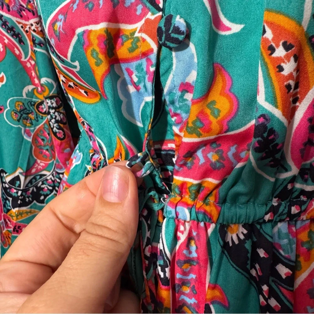 Boemo Multicolor Paisley Maxi Dress (L) 🌈 - Picture 5 of 7
